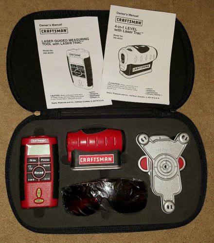Craftsman 4-in-1 laser trac level with carrying case and laser enhancing glasses for sale