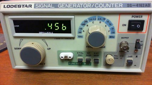 Lodestar SG-4162AD Signal Generator Frequency Counter test equipment tube radio