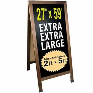 Extra Large Gigantic Sandwich Board Sidewalk Chalkboard Sign: 59&#034;x27&#034;