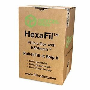 HexaFil Cushioning Kraft Paper 15&#034; x 1700&#039; in Self-Dispensed Box – Eco