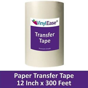 12 in x 300ft Roll Sign Craft Vinyl PAPER Application Transfer Tape V0851