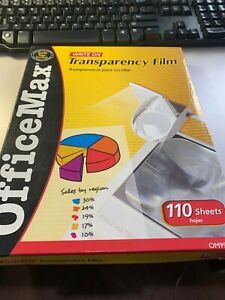 Transparency Film Write On OfficeMax 110 SHEETS  8.5&#034; x 11&#034;