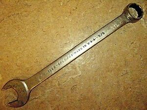 Vintage PLOMB #1220 5/8&#034; Combination Open/Box Wrench Made in USA