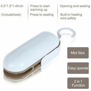 Mini Portable Heat Sealing Machine Food Sealer Capper Plastic Packing Bag Tool-