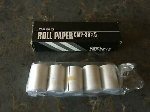 NEW CASIO CALCULATOR ROLL PAPER - CMP 36X5 - 5 ROLLS - NEW IN PACKAGE