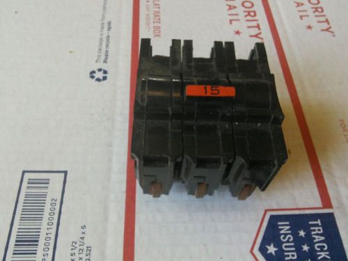 FEDERAL PACIFIC NA3015 15 AMP 120/240 VOLT 3 POLE PLUG-IN CIRCUIT BREAKER