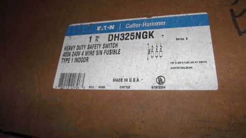 Nib cutler hammer dh325ngk 400 amp 240 volt fusible for sale
