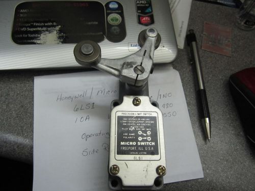 Honeywell Micro Switch precision limit switch Model 6LS1 SPDT  side rotary