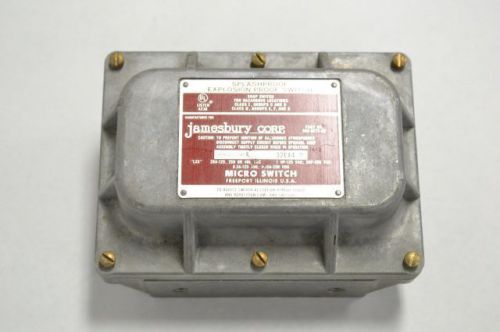 JAMESBURY 32EX4B SNAP ACTION 2HP EXPLOSION PROOF 1/2IN SWITCH 250V AC B202751