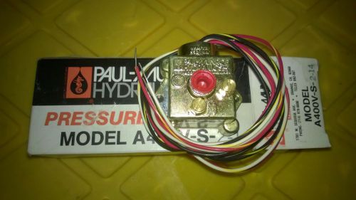 Paul munroe pressure switch a400v-s-2-14  300-3000 psi  *new* for sale