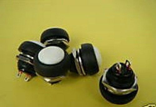 New White OFF (ON) Push Button Horn Switch Horn Button