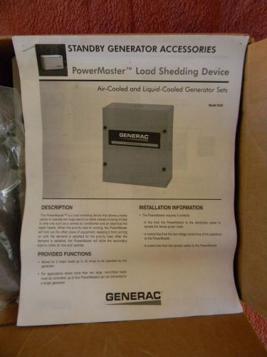 Generac generator powermaster load shedding device model #5239 nib for sale