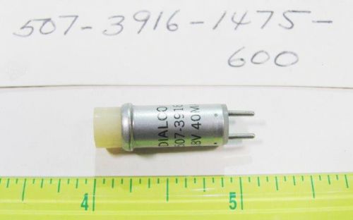 1x Dialight 507-3916-1475-600 18V 40mA White Short Cyl Incandescent Cartridge
