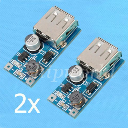 2pcs dc-dc 0.9-5v to 5v converter step up module 600ma usb charger new for sale