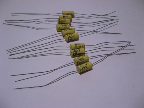 Qty 10 F-Dyne .15uF 50V 5% Poly Film Capacitors MPC F74498 - NOS