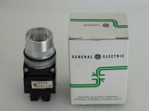 1x General Electric CR104G 150V Contact Block Switch Lamp Indicator