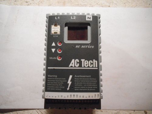 AC Tech SF103S VARIABLE SPEED AC MOTOR DRIVE 0.25 HP 0.20 kw