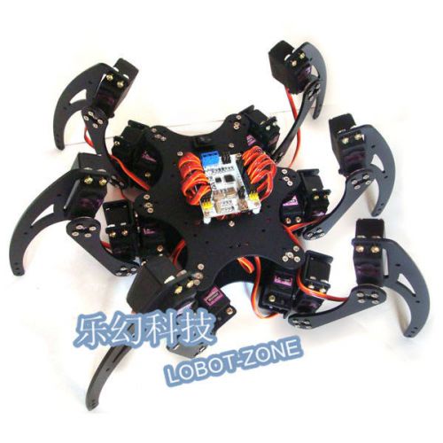 1Set Six 3DOF Legs Alum Alloy Hexapod Spider Robot Frame Kit DIY for Arduino
