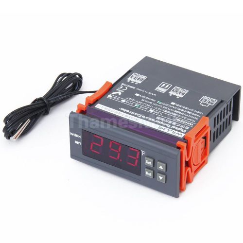 Ac 110v 5a digital temperature controller thermostat wh7016c range -58 ~ 230 °f for sale