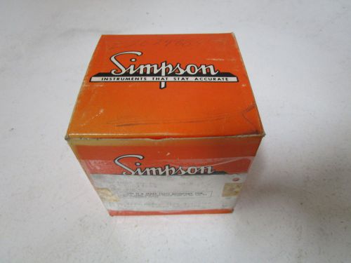 SIMPSON 17536 PANEL METER *NEW IN A BOX*