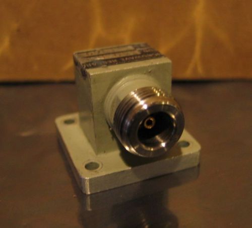 Microwave Research Model P40-NCM Waveguide Adapter N-Type (F) WR62