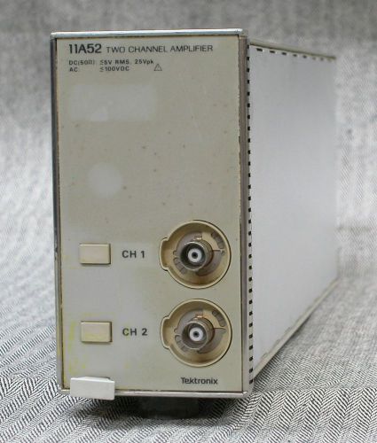 Tektronix 11A52 Two-Channel 600MHz Preamp Amplifier Plug-In