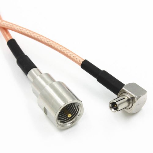 1 x RG316 TS9 male right angel to FME male plug RF  Cable 25cm