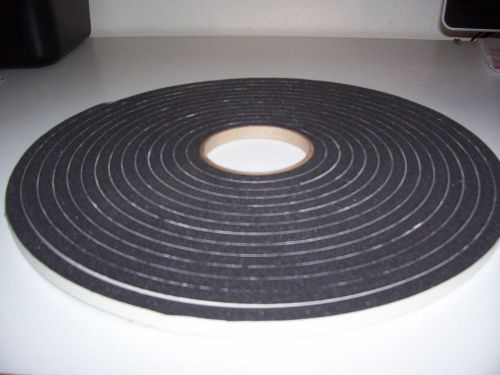 Foam Tape Black PVC PSA-1 Sided 3/8&#034; x  3/8&#034; x 30&#039;