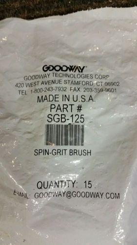 New (Lot of 15) Goodway Tube Cleaning Brush, Spin Grit SGB-125  Free Shipping