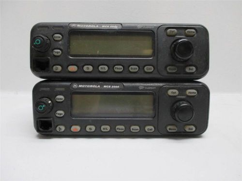 Pair Motorola MCS 2000 Flashport MR304A VHF 146-174MHz Mobile Radio M01KHM9PW5BN