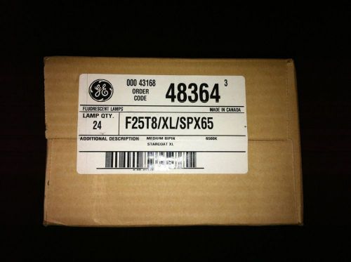 Ge lighting fluorescent lamps...f25t8/xl/spx65...case of (24) lamps...new in box for sale