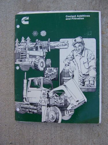 1983 Cummins Diesel Engine Coolant Additives Filtration Manual Antifreeze  T