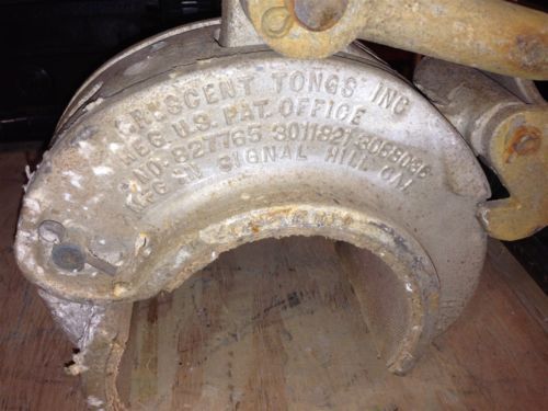 Crescent pipe tongs model ha1 5-1/8&#034; 2500 lb load cast aluminum alloy pipe tongs for sale