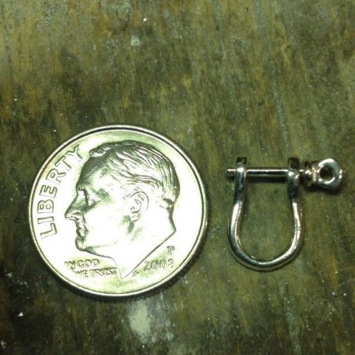 3/8&#034; sterling silver shackle earring - our smallest shackle for sale