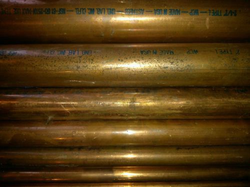 1 1/2&#034; hard copper pipe/ type l ..sold by the inch!! for sale