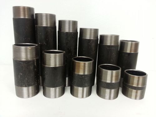 New Complete Set Of 1 1/2&#034; Seamless Carbon Steel Schedule 40 Pipe Nipples 2&#034; - 7