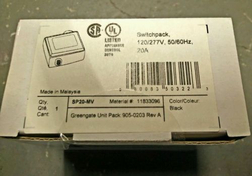 NEW Cooper Greengate SP20-MV Motion Sensor Switchpack 120/277V 20A