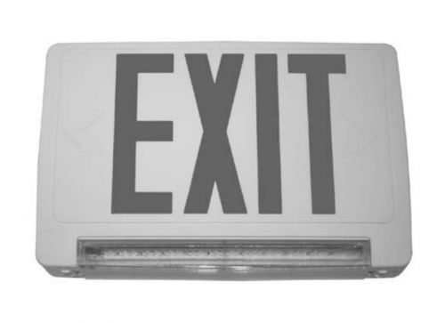 QTY 4 Exitronix Revolution Series Combination LED Light Bar Exit Sign White