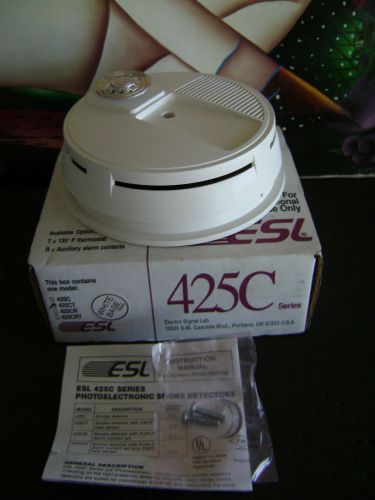 ESL 425C Series Photoelectric Smoke Detector 425CT 2 Wire DC Smoke Detector NEW