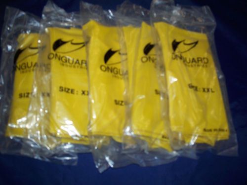 Yellow hazmat waterproof boot covers-lot of 5 for sale