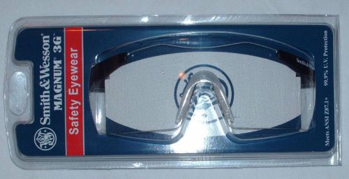 Smith &amp; Wesson Magnum 3G Safety Eyewear Glasses Clear Adjustable UV Protection