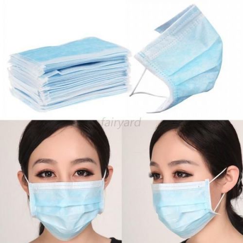 Disposable Dental Medical Surgical Dust Ear Loop Face Mouth Masks 50 Pcs F65