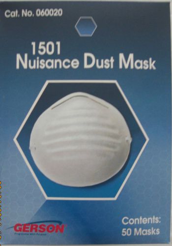 Gerson 1501 Nuisance Dust Mask 50/bx Disposable Pollen Grass Dust