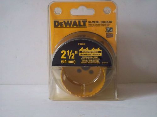 New! dewalt d180040 2-1/2-inch standard bi metal hole saw for sale