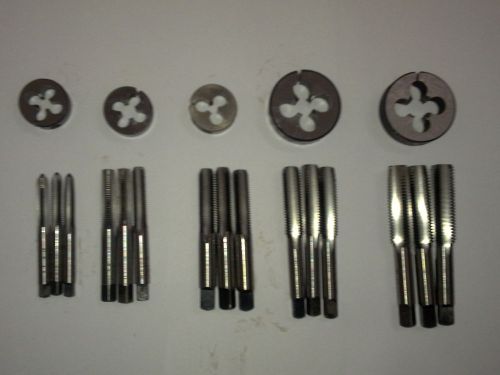 NEW CYCLE 26 TPI TAP DIE SET 1/4&#034; - 1/2&#034; HARD TO FIND 20 PCS SET