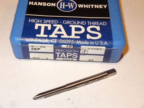 3 new hanson whitney 8-32 unc gh-3 h3 2fl plug hss spiral point taps 11761 usa for sale