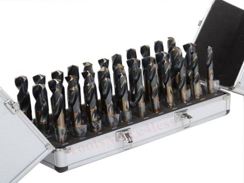Silver &amp; deming bits industrial 33 pc  drill bit index set tri flat for sale