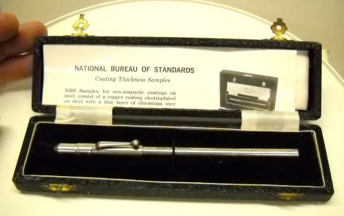 BSA BIDDLE PLATING THICHNESS GAUGE TINSLEY GUAGE ENGLAND NON MAGNETIC FERROUS