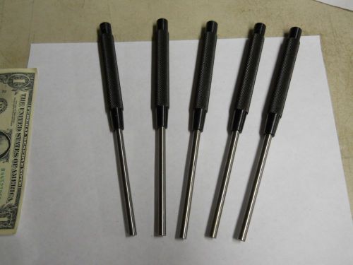 Starrett  #248 drive pin punches 5 pieces.  steel  1/4&#034; dia.  new for sale