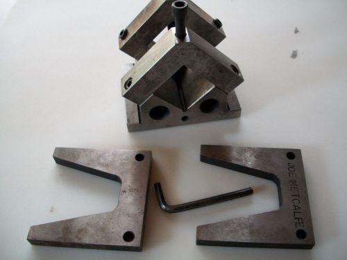 Machinist V Block With Angle Supports For Drillpress Work
